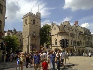 Image shows Carfax Tower, Oxford.