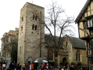 Image shows the medieval church of St Michael at the North Gate, Oxford.