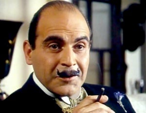 Image shows David Suchet as Poirot.