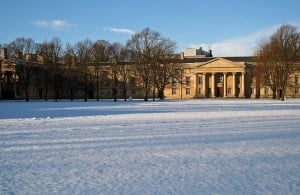 Image shows Downing College, Cambridge.
