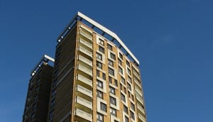 Image shows social housing in London. 