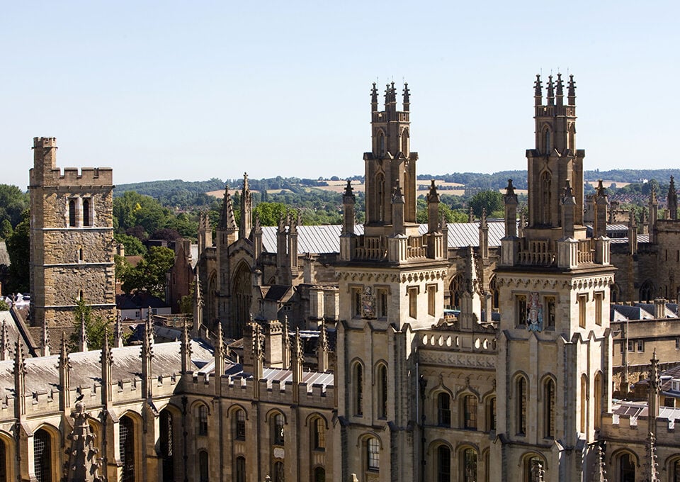 Oxford college spires