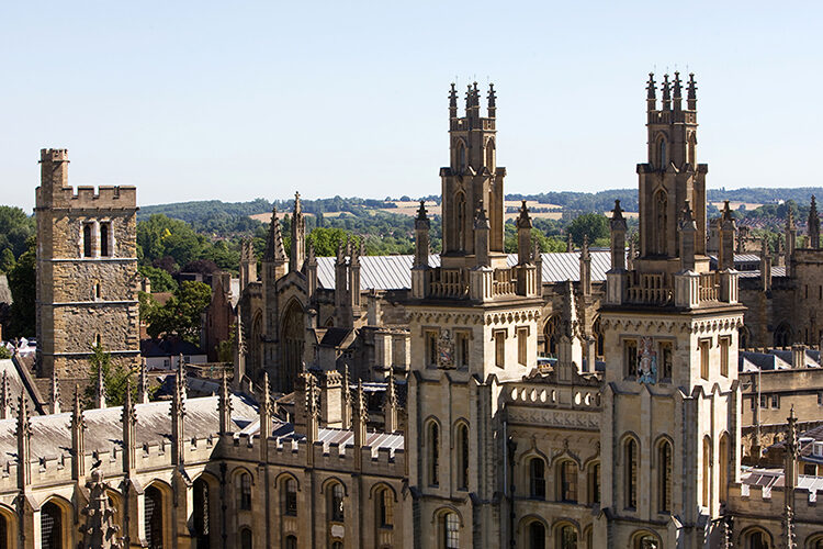 Oxford college spires