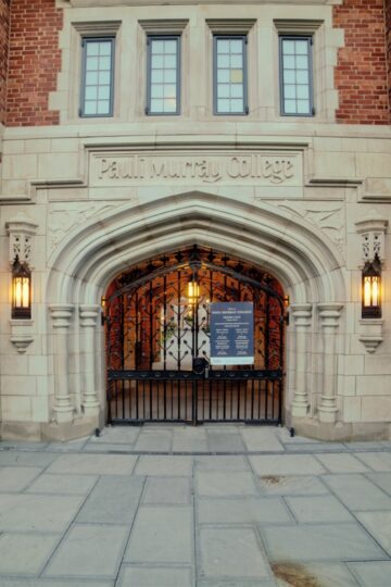 Yale summer school, experience life at Yale University, gate to the Pauli Murray College Campus.